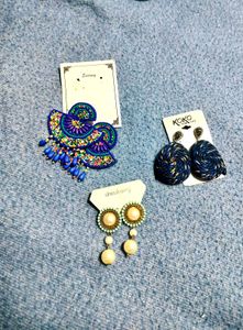 Blue earrings combo