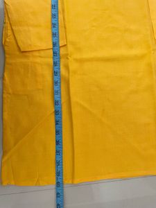Men's Yellow Kurta with White Pajama Set