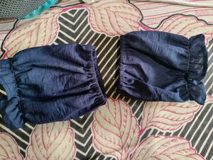 detachable Dark Blue Blouse Sleeves