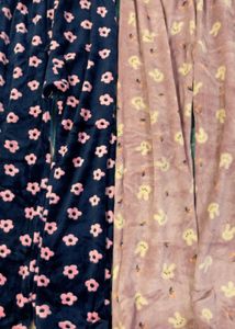 Set Of Two Floral Pajama Pants