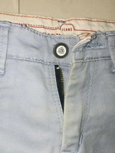 Boys Light Wash Patchwork Jeans