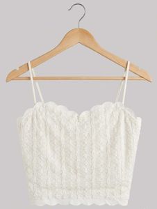 White Lace Camisole Top