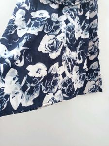 Navy Floral Print Plazo for women size XXL