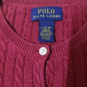 Polo Ralph Lauren Red Cardigan