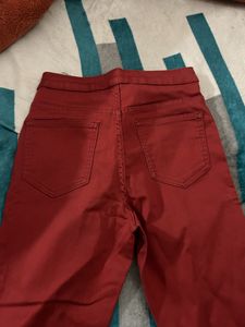 Maroon Skinny Jean Only Worn Once