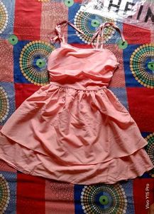 Cute Pink Tiered Mini Dress