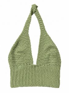 Crochet Halter Neck Crop Top