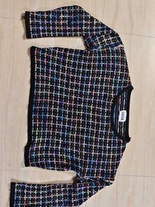 Chic Tweed Knit Top