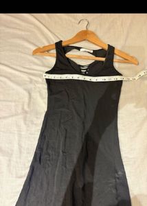 Black Strappy  Back Maxi Dress