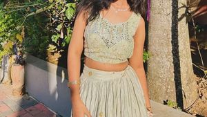 Elegant Embroidered Lehenga Choli Set