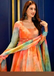 Free delivery 🤩 Vibrant Tie-Dye  Kurta Se
