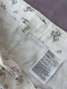 H&amp;M floral demin