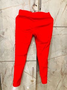 Red Casual Pants