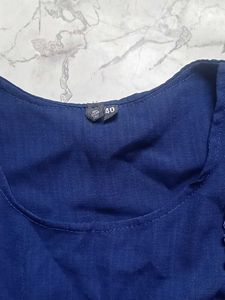Elegant Navy Blue Kurta with Embroidery