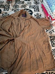 Stylish Brown Wrap top