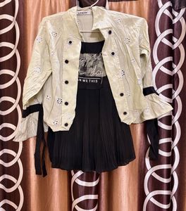 Green Top With Detachable Jacket