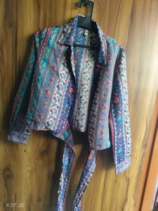 Multicolour Wrap Top