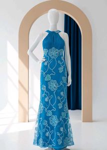Embroidered Bodycon Party Dress