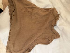 brown tan top