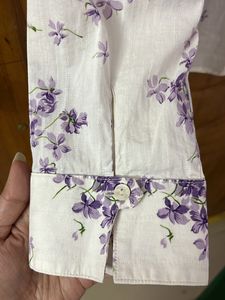 Branded Floral Self Design Women’s Shirt