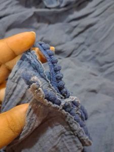 blue cotton Dupatta