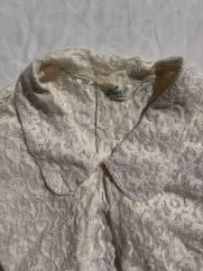 Vintage Lace Peter Pan Collar Top