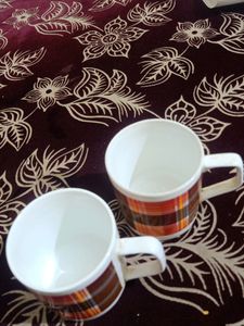 Two Beautiful Ceramic Small Mugs For Tea Or Coffee..