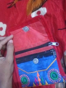 Boho Embroidered Clutch Wallet