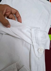 H&amp;M White linen Pants