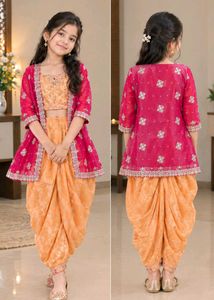 beautiful dhoti style crop top