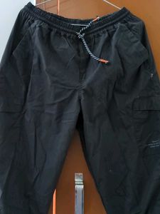 Men's Black Cargo Jogger Pants
