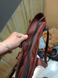 Chic Brown Leather Tote Bag