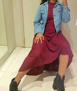 Burgundy Dress