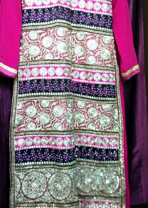 Branded  Pakistani cut work kurti stone beads