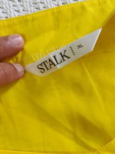 Bright Yellow Puff Sleeve Top
