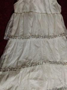 Tiered White Dress