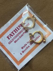 Fathima Gold Plated Hoop Earrings