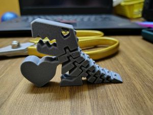 3D Printed Dinosaur with Heart