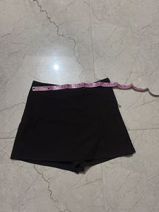 Brown Skirt Shorts