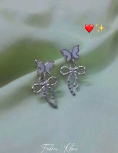 🎀Cute Butterfly Bow Pearl Earrings🎀