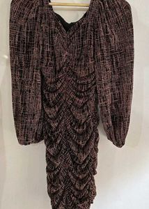 Chic Ruched Long Sleeve Dress