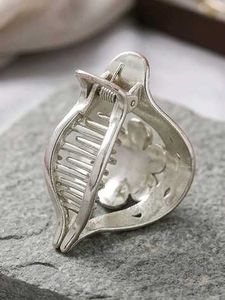 Elegant Silver Hair Clips Set
