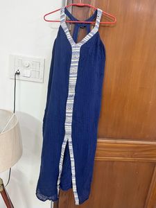 Women Cotton Full Length Dress(beach Dress)