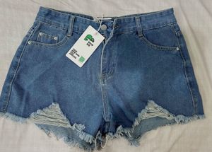 NewMe Distressed Denim Korean Style S