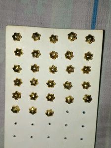 Star Shaped Golden Studs