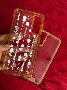 Cute Floral Transparent Phone Case