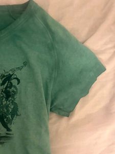 Y2k grunge green top