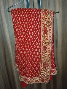 Red &amp; Gold Sari