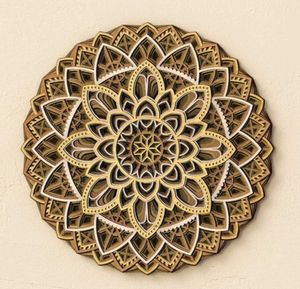 8 Layered 3D Mandala Mdf Wall Art