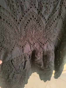 Black Lace Kurtis